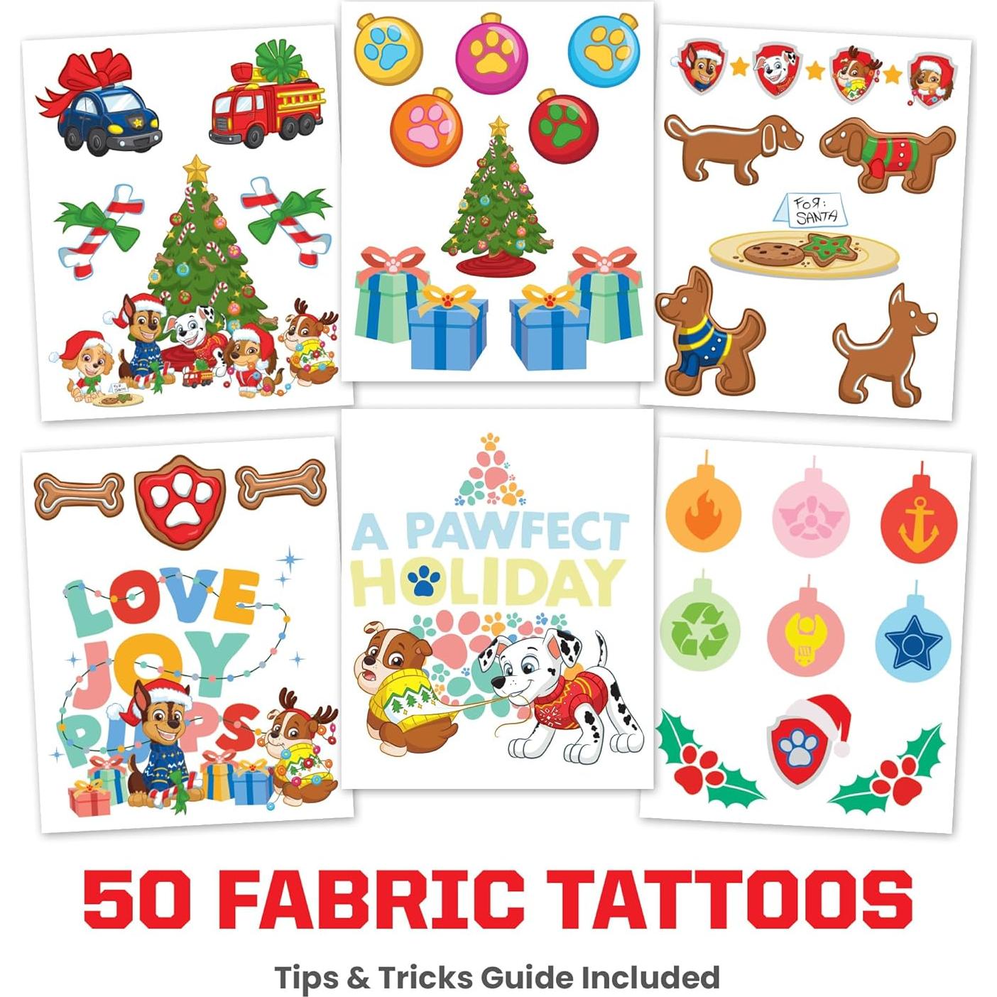 Kit de Tatuajes Temporales Paw Patrol - 33 Diseños para Ropa