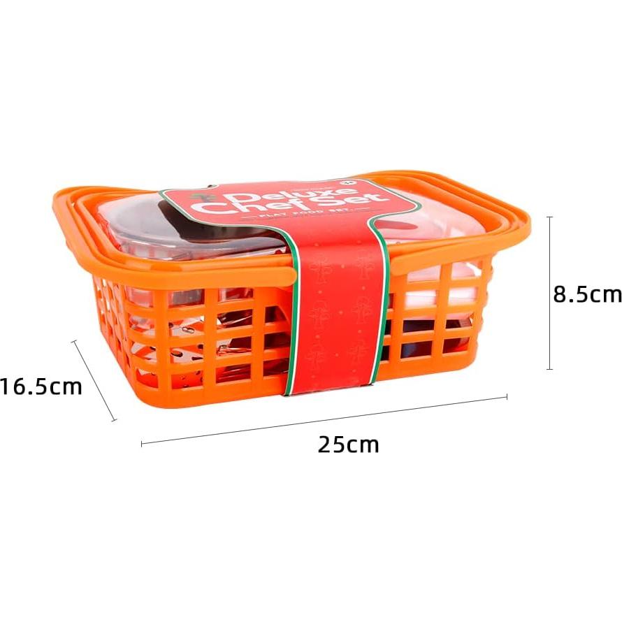 Kids Play Kitchen Toy Accessories Set Toddler Cooking Playset for Girls Boys Including Colorful Pots and Pans (Blue)