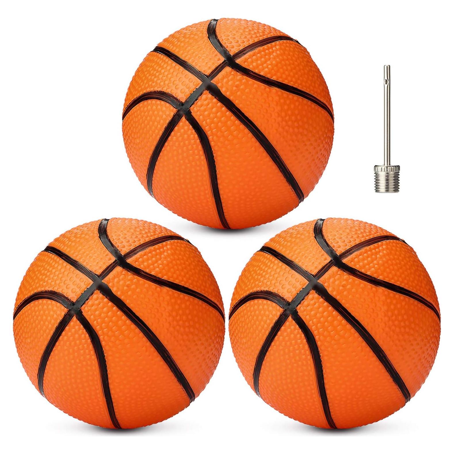 Mini Balones de Baloncesto Gejoy 10 cm PVC 3 Paquetes