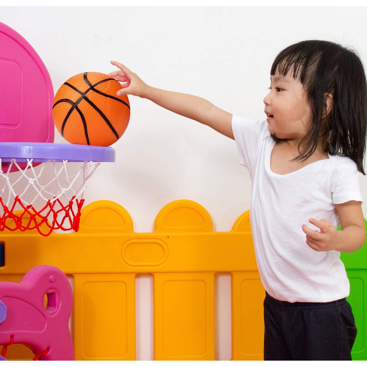 Mini Balones de Baloncesto Gejoy 10 cm PVC 3 Paquetes