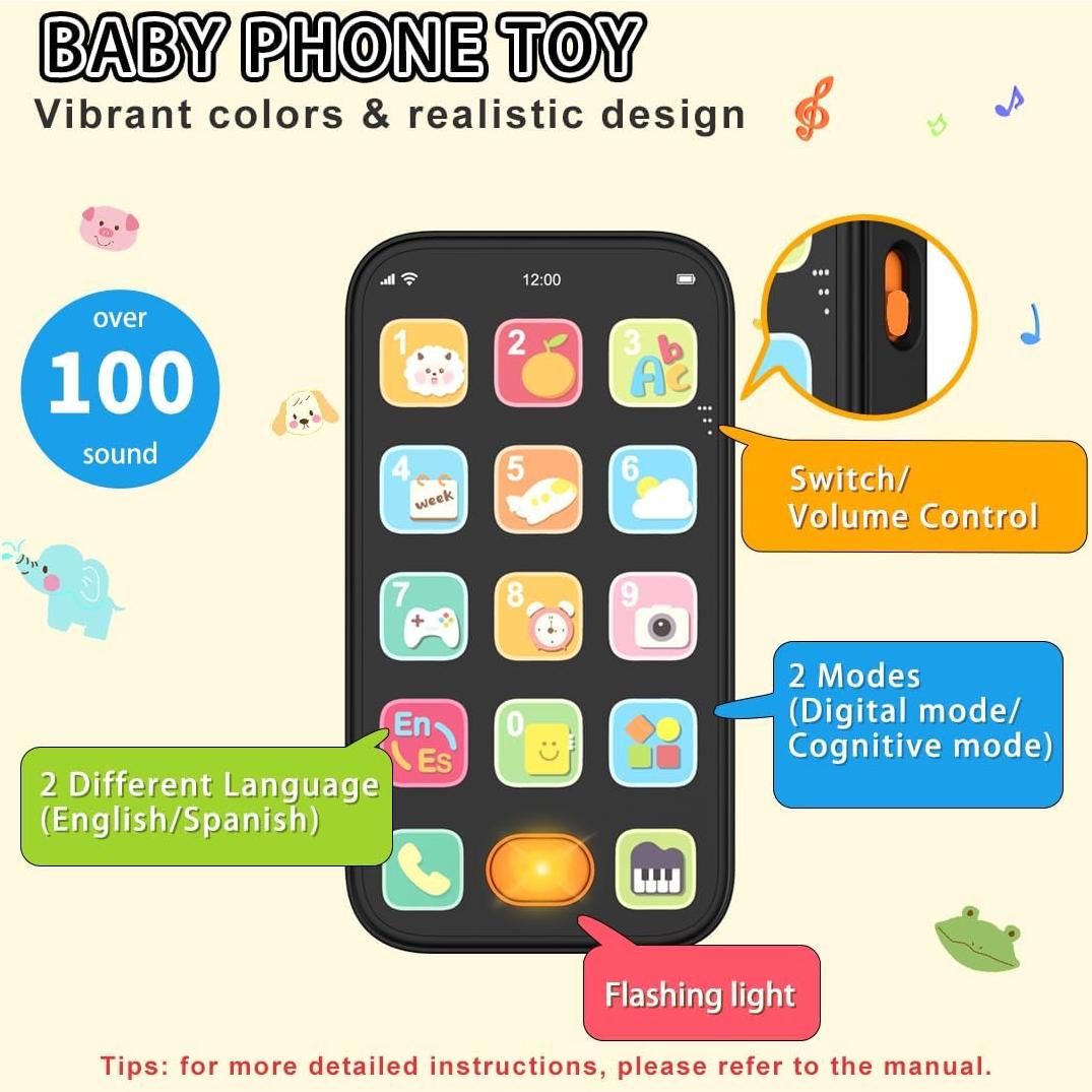 Juego de Teléfono de Juguete KALUYA Control Remoto 6+ Meses