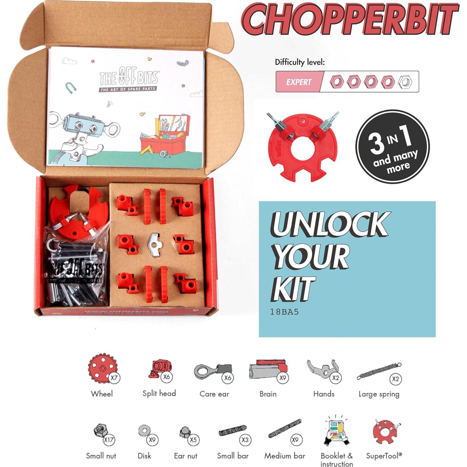 Robot Educativo OffBits ChopperBit - Kit de Construcción STEM
