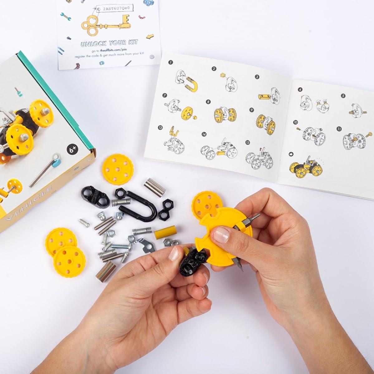 Kit de Construcción BlazeBit The Off Bits - Vehículo Amarillo