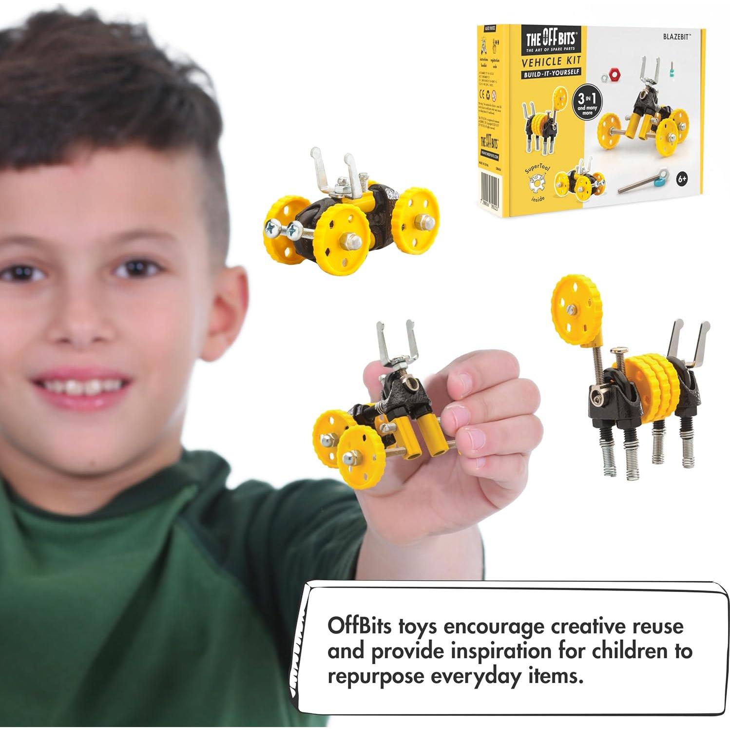 Kit de Construcción BlazeBit The Off Bits - Vehículo Amarillo