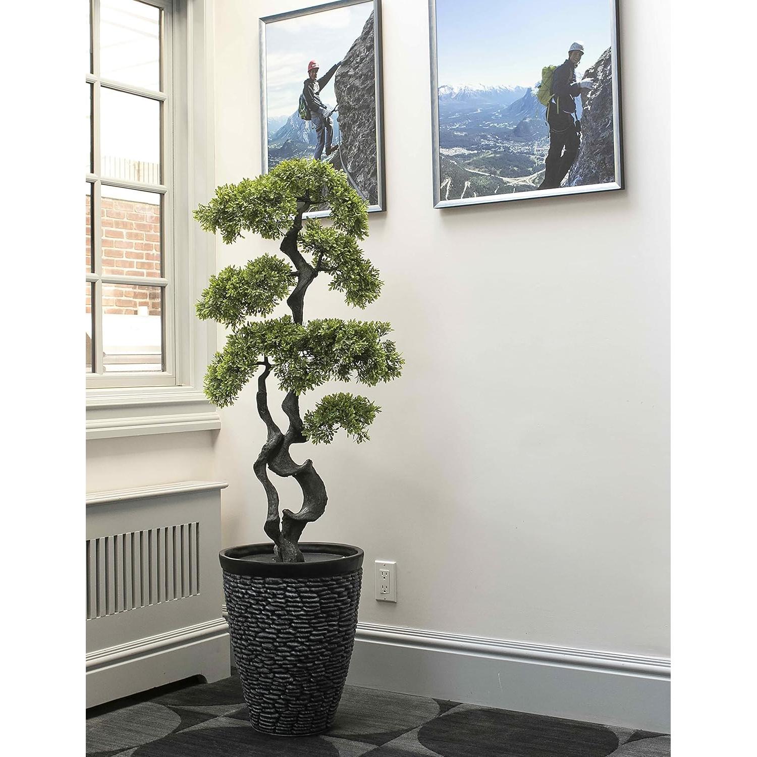 Árbol Bonsai Artificial Vintage Home 1.25m Verde Decoración