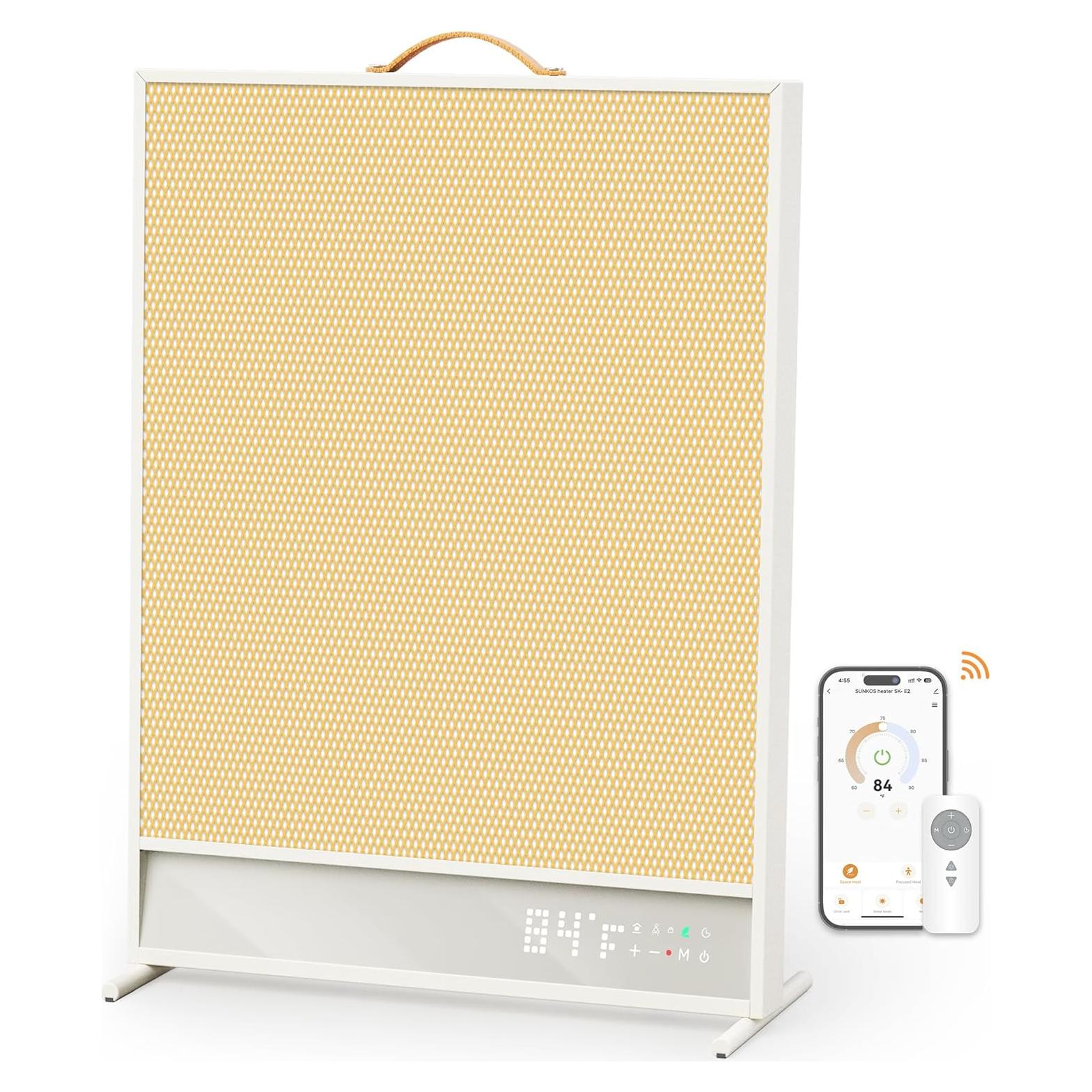 Calentador de Espacio Eléctrico SUNKOS SK-E2 1500W Silencioso