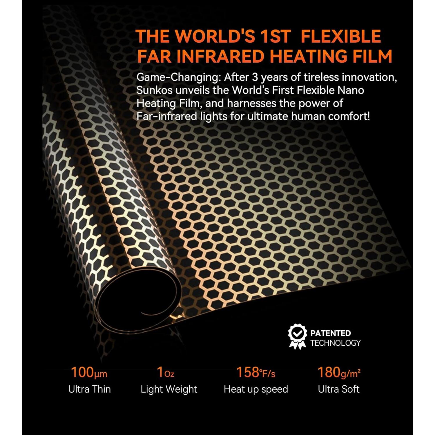 Calentador de Espacio Eléctrico SUNKOS SK-E2 1500W Silencioso