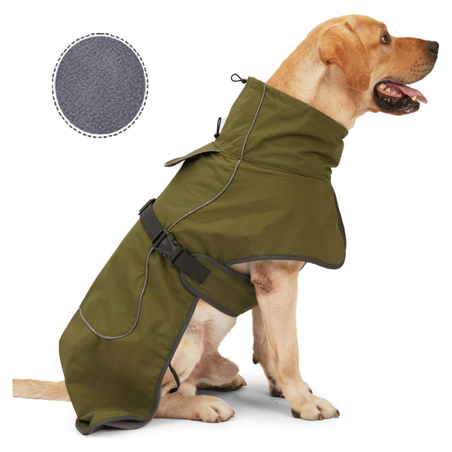 Abrigo Impermeable para Perros ODSSDAPU Verde XS