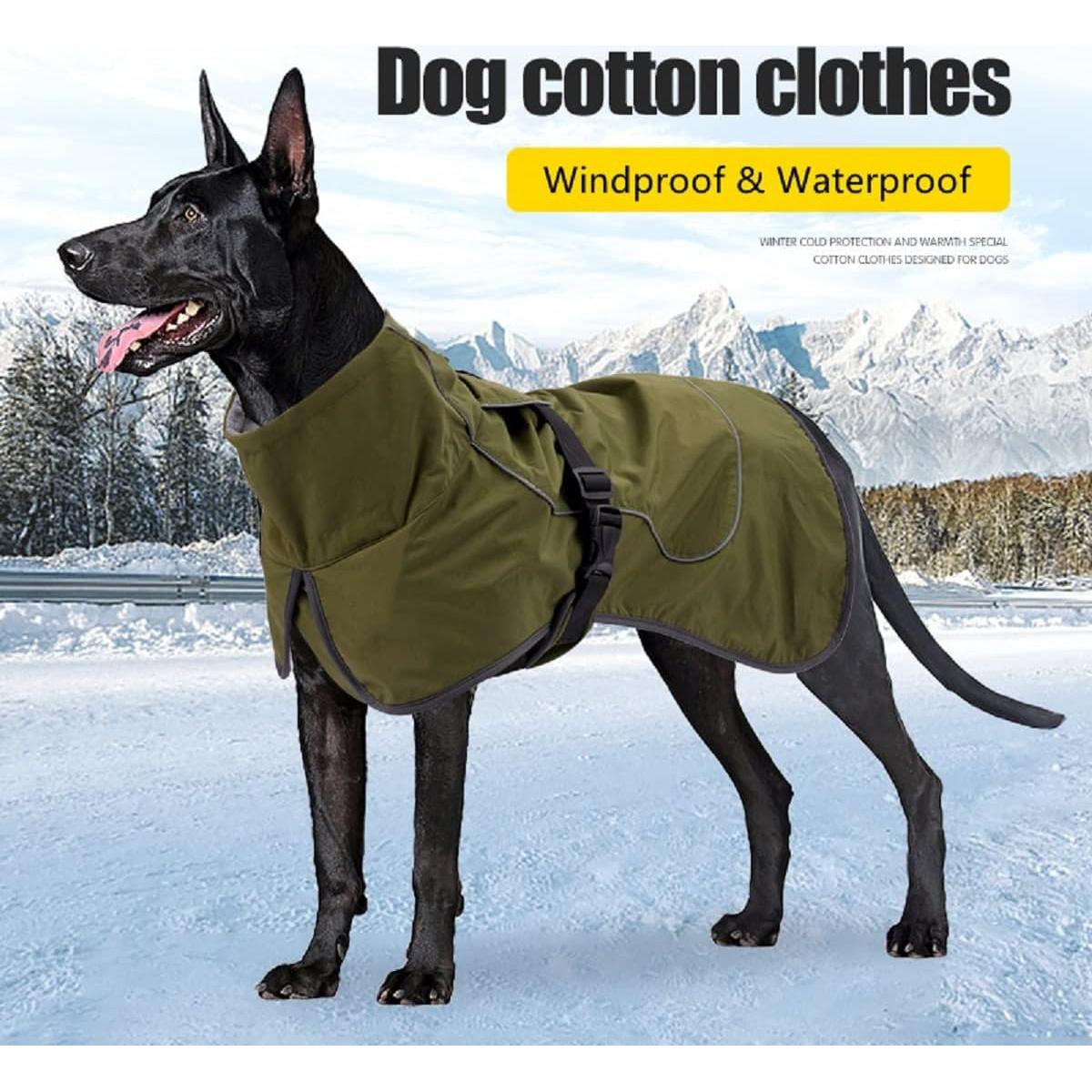 Abrigo Impermeable para Perros ODSSDAPU Verde XS