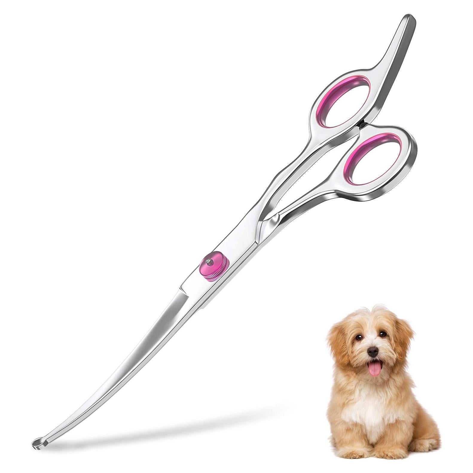 Tijeras de Peluquería para Perros Petsvv Curvadas 19.05 cm