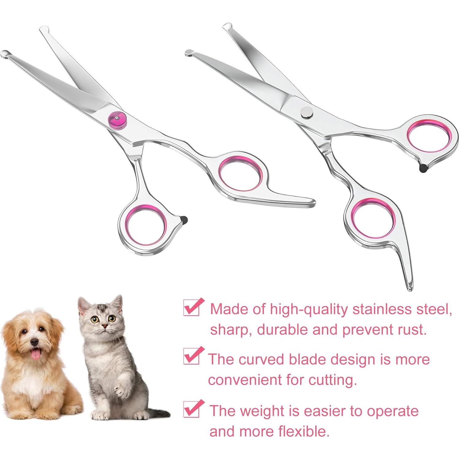 Tijeras de Peluquería para Perros Petsvv Curvadas 19.05 cm