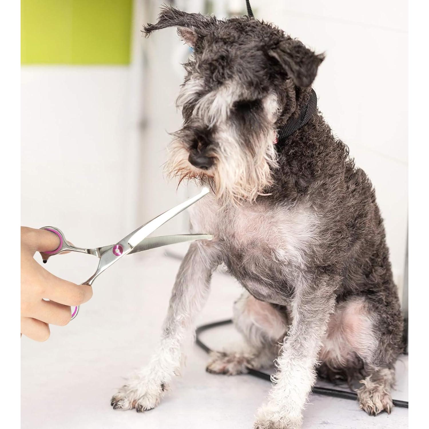 Tijeras de Peluquería para Perros Petsvv Curvadas 19.05 cm