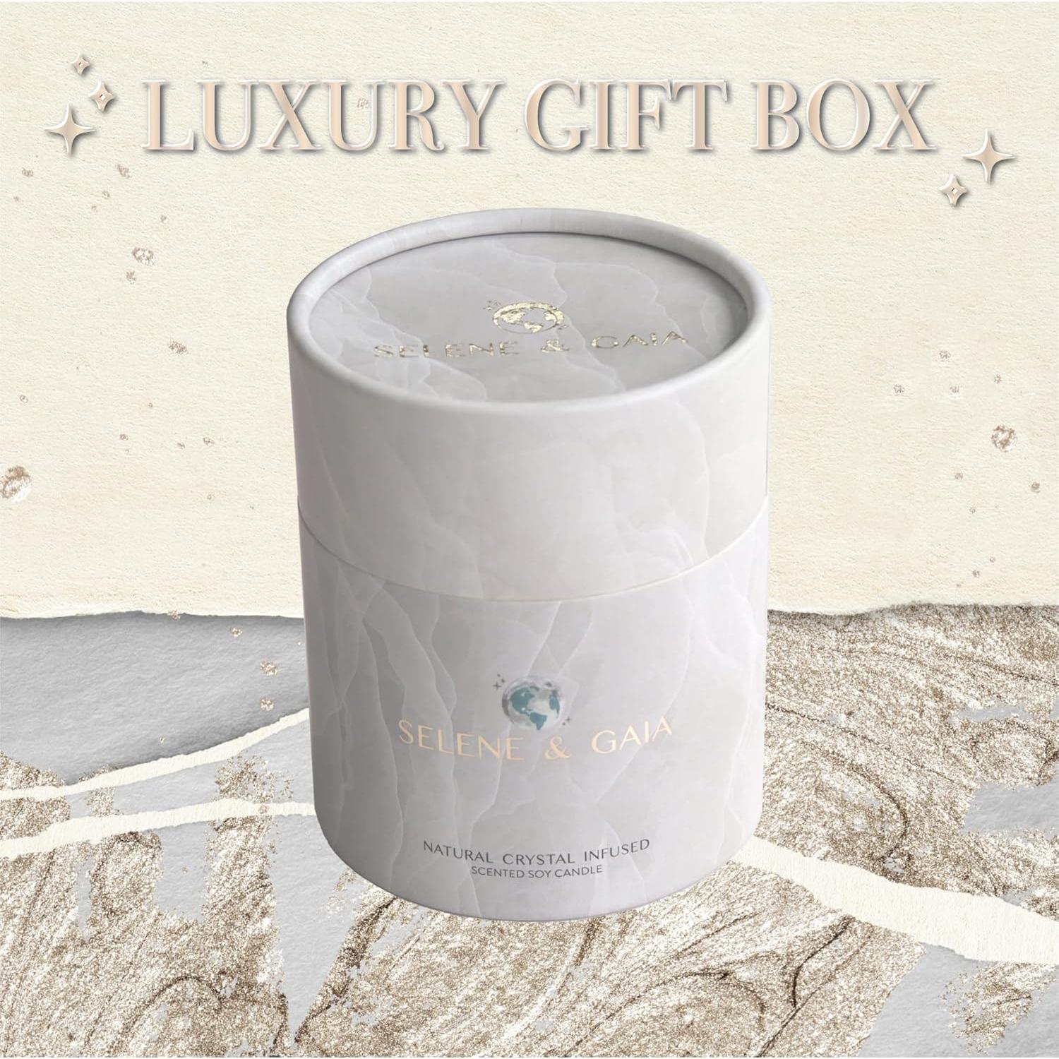 Vela de Soja con Cristales Selene & Gaia - 8 oz Aroma Masculino