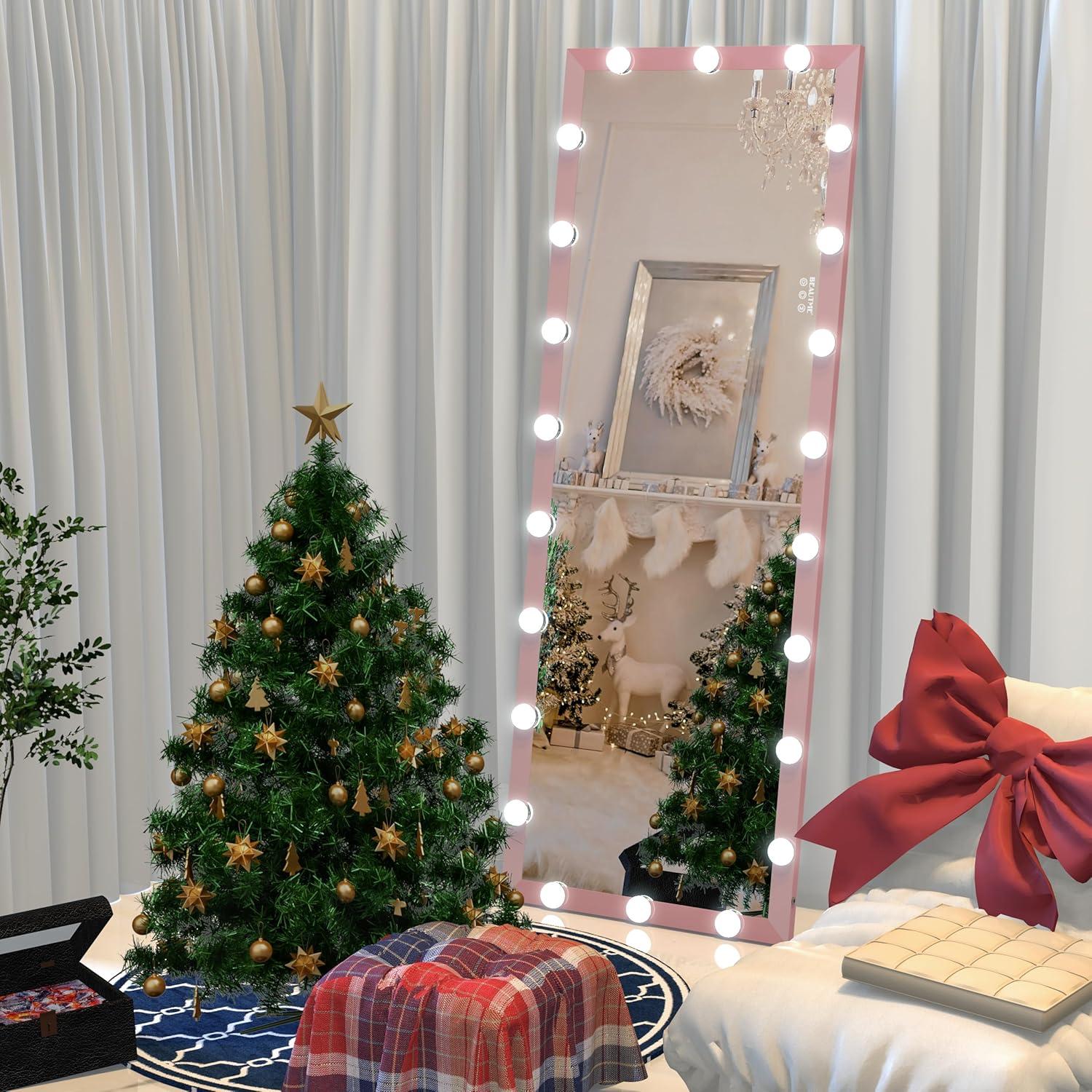 Espejo de Cuerpo Completo ANYHI 160x58 cm con Luces LED Ajustables