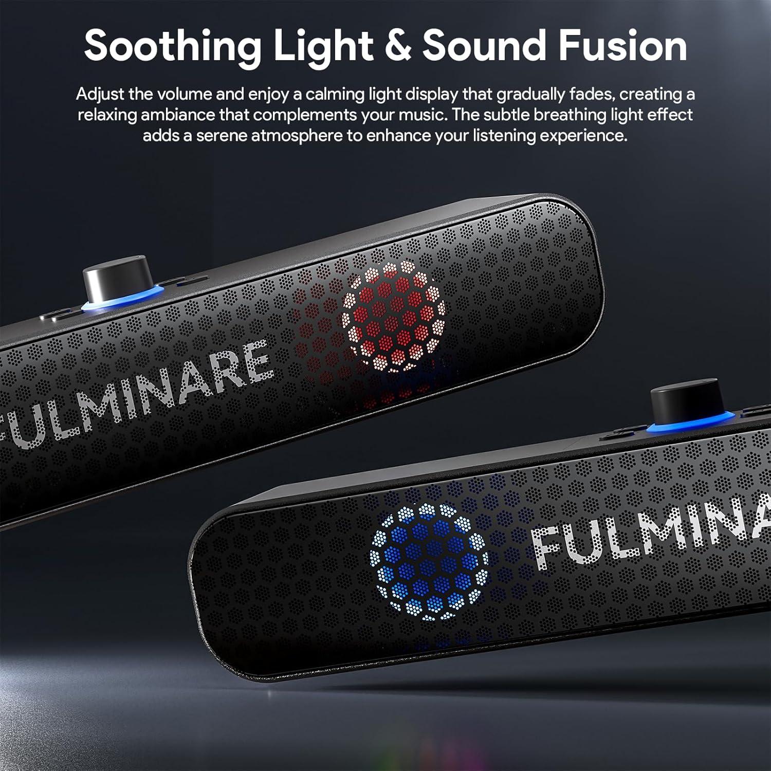 Altavoz Bluetooth FULMINARE HS02 26W con luces LED