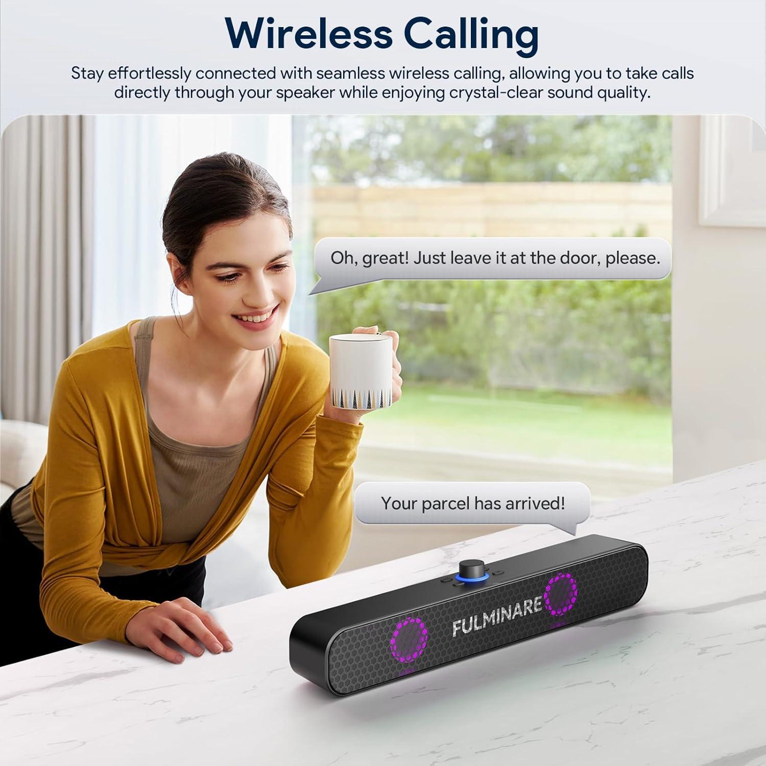 Altavoz Bluetooth FULMINARE HS02 26W con luces LED