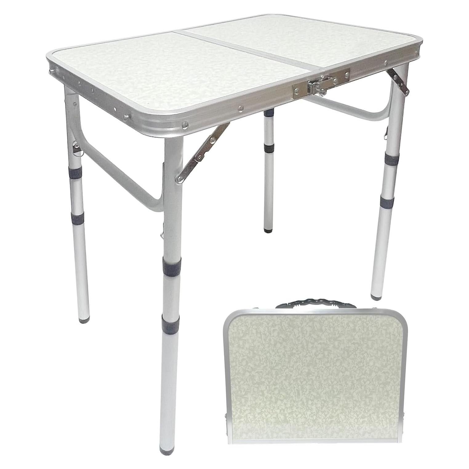 Mesa de Camping Plegable XFGSYXS 60x40cm Altura Ajustable