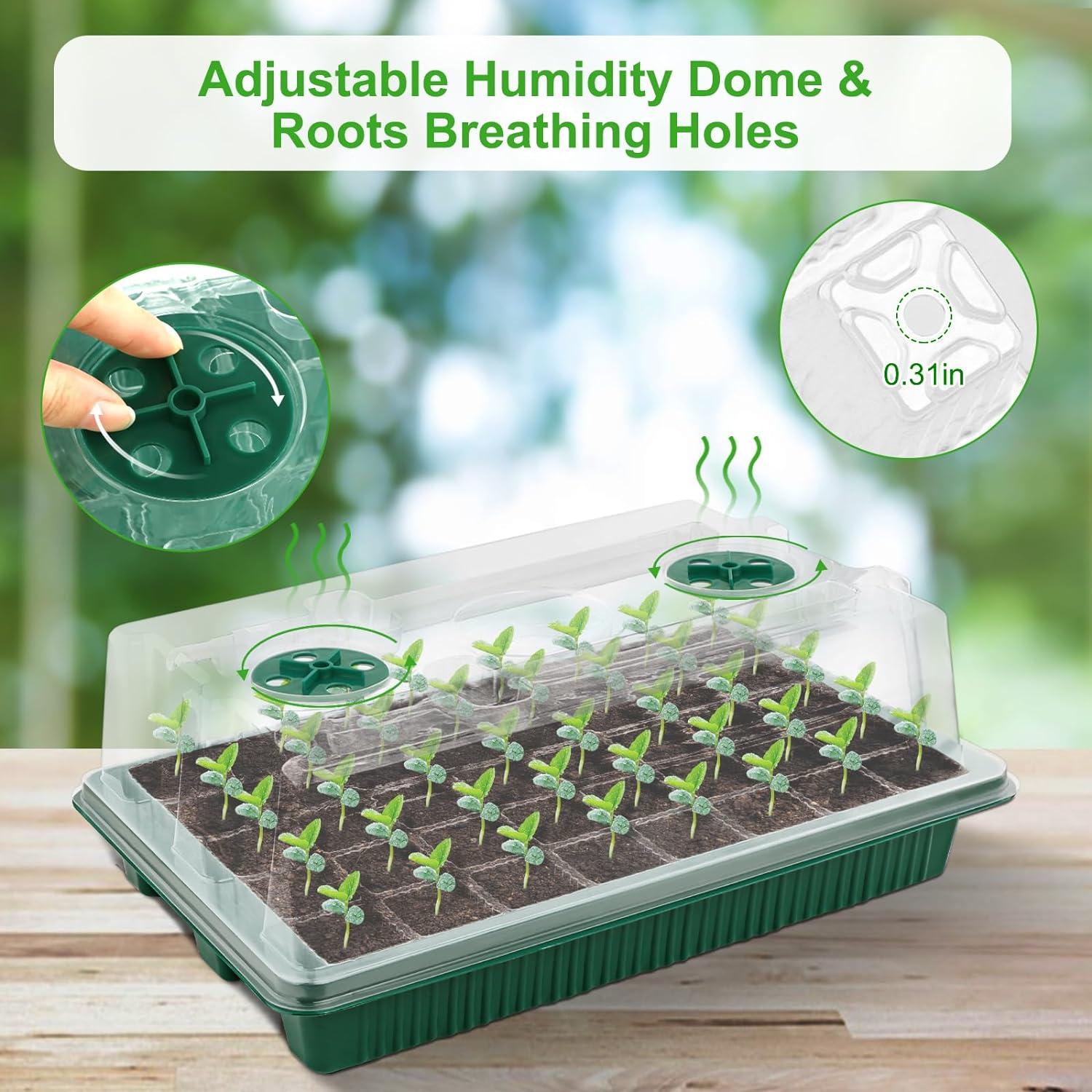 Kit de Germinación NEWKITS con Luz y 80 Celdas