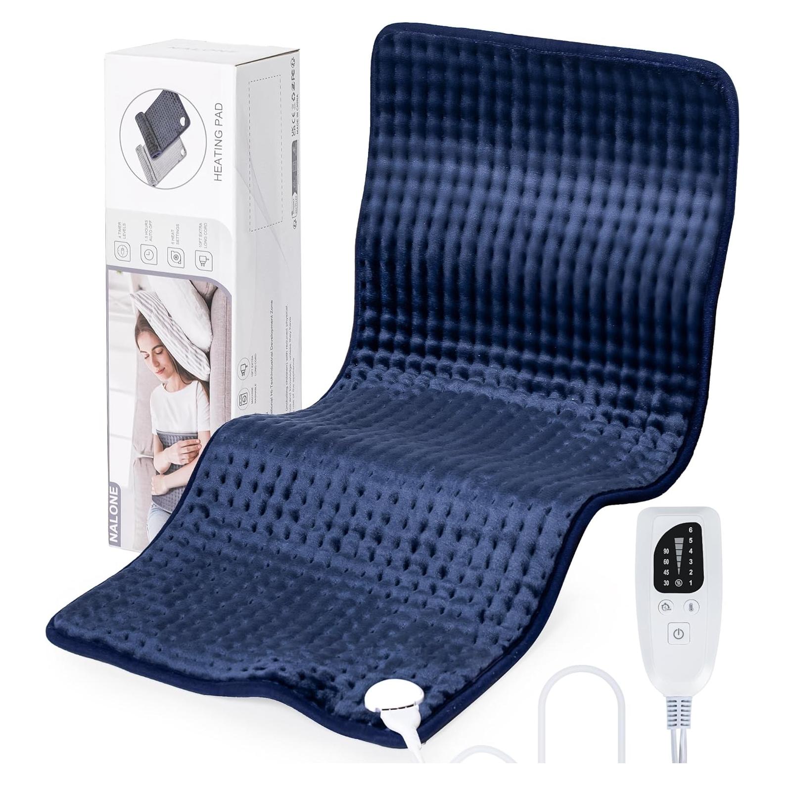 Almohadilla Térmica Eléctrica Nalone XXXL 40x84cm 6 Niveles Azul