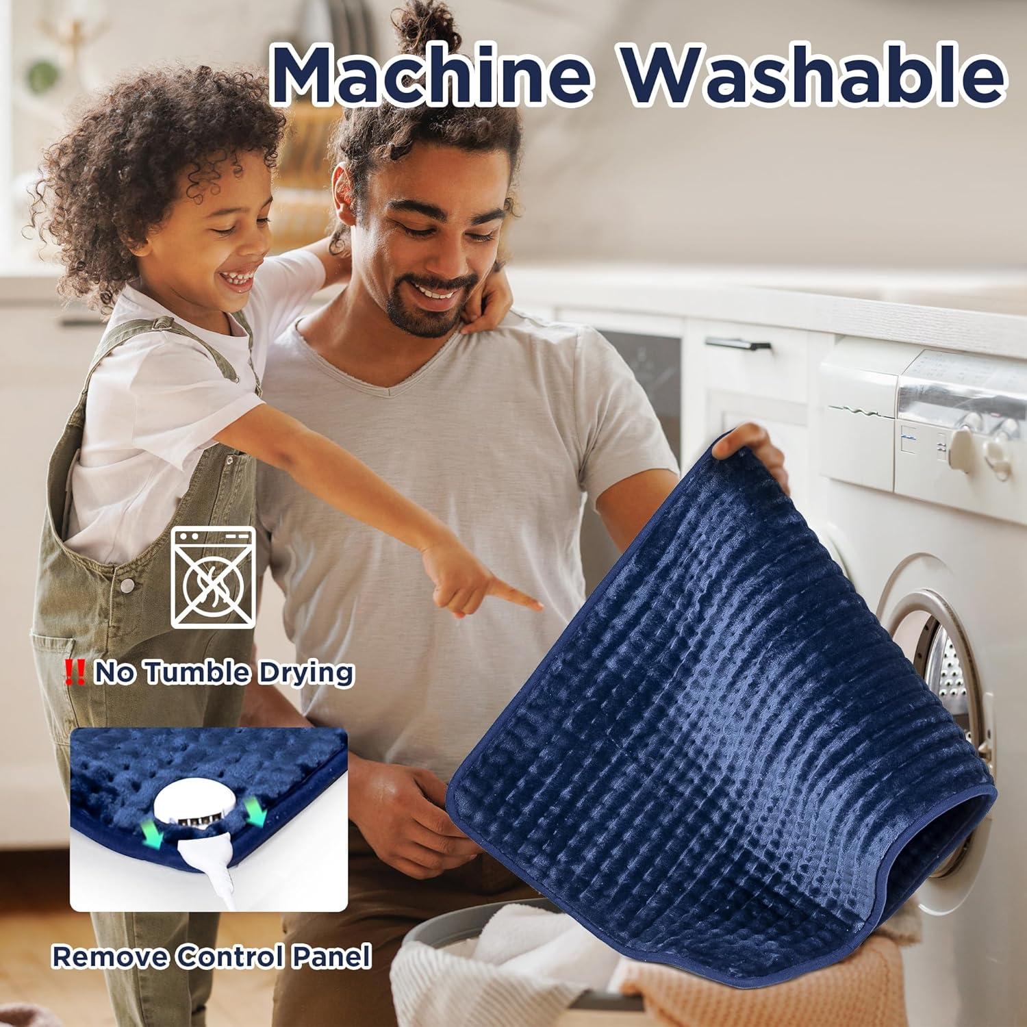 Almohadilla Térmica Eléctrica Nalone XXXL 40x84cm 6 Niveles Azul