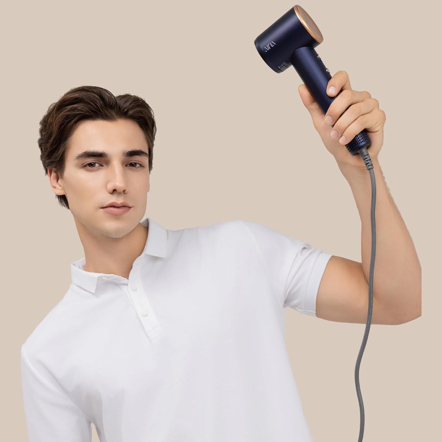 Secador de Pelo AINA X1 - Motor Sin Escobillas 110,000 RPM, 3 Accesorios