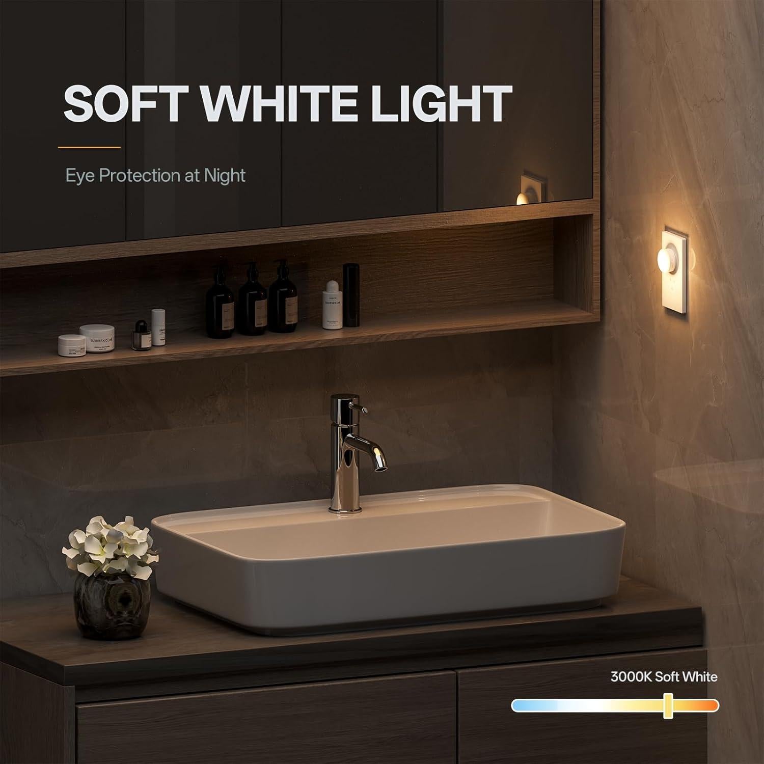 Luz Nocturna LED Regulable JUNLIT, 4 Niveles de Brillo, 3 CCT