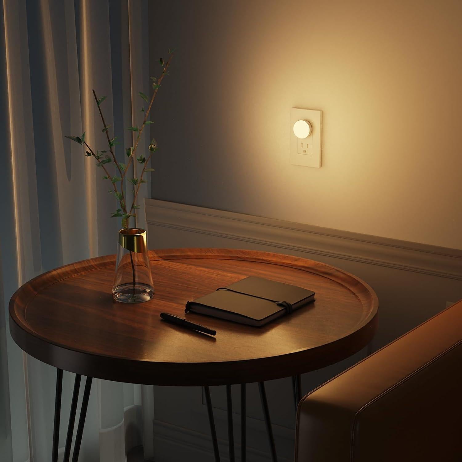 Luz Nocturna LED Regulable JUNLIT, 4 Niveles de Brillo, 3 CCT