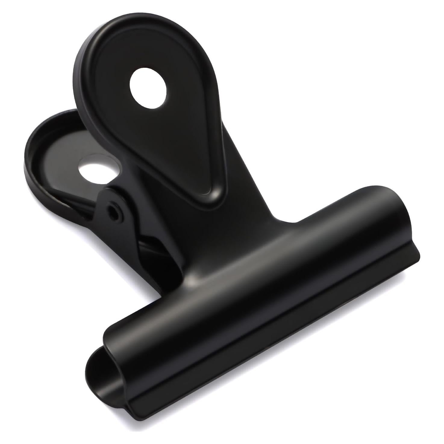 Clips de Bulldog SIAMESE 4 Pcs 65mm Metal Negro para Sellado