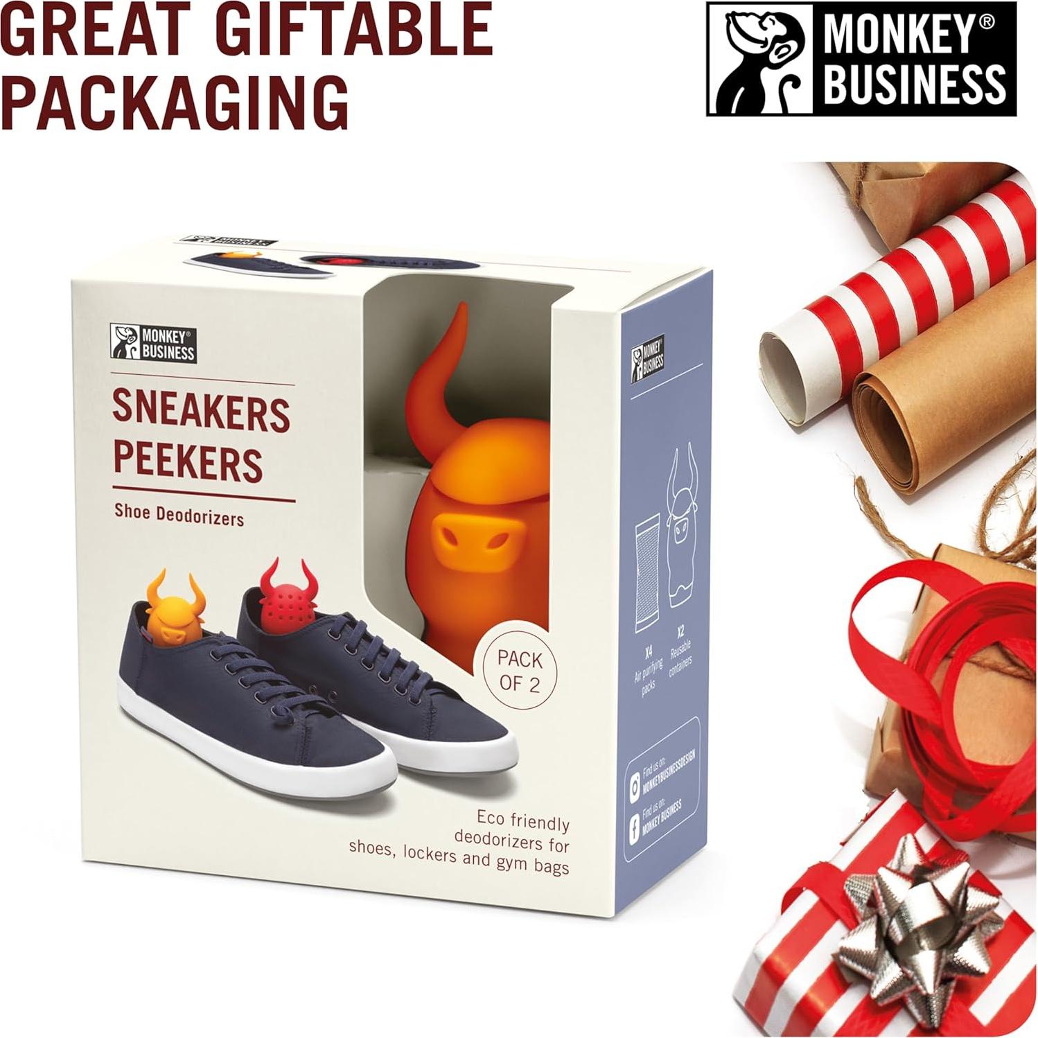 Eliminador de Olores para Zapatos Monkey Business, 2 Bolsas