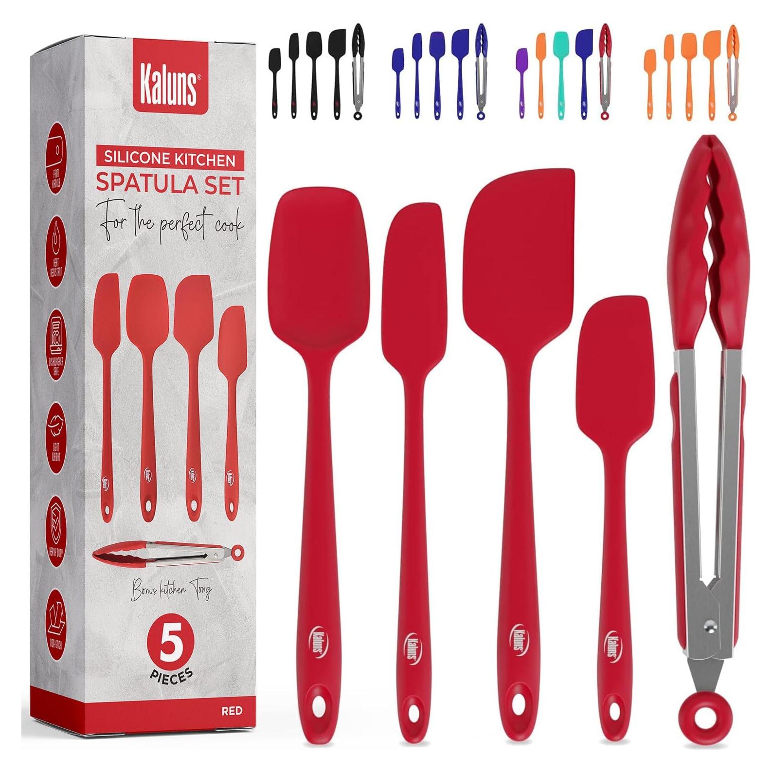 Juego de Espátulas de Silicona Kaluns 5 Piezas Resistente al Calor