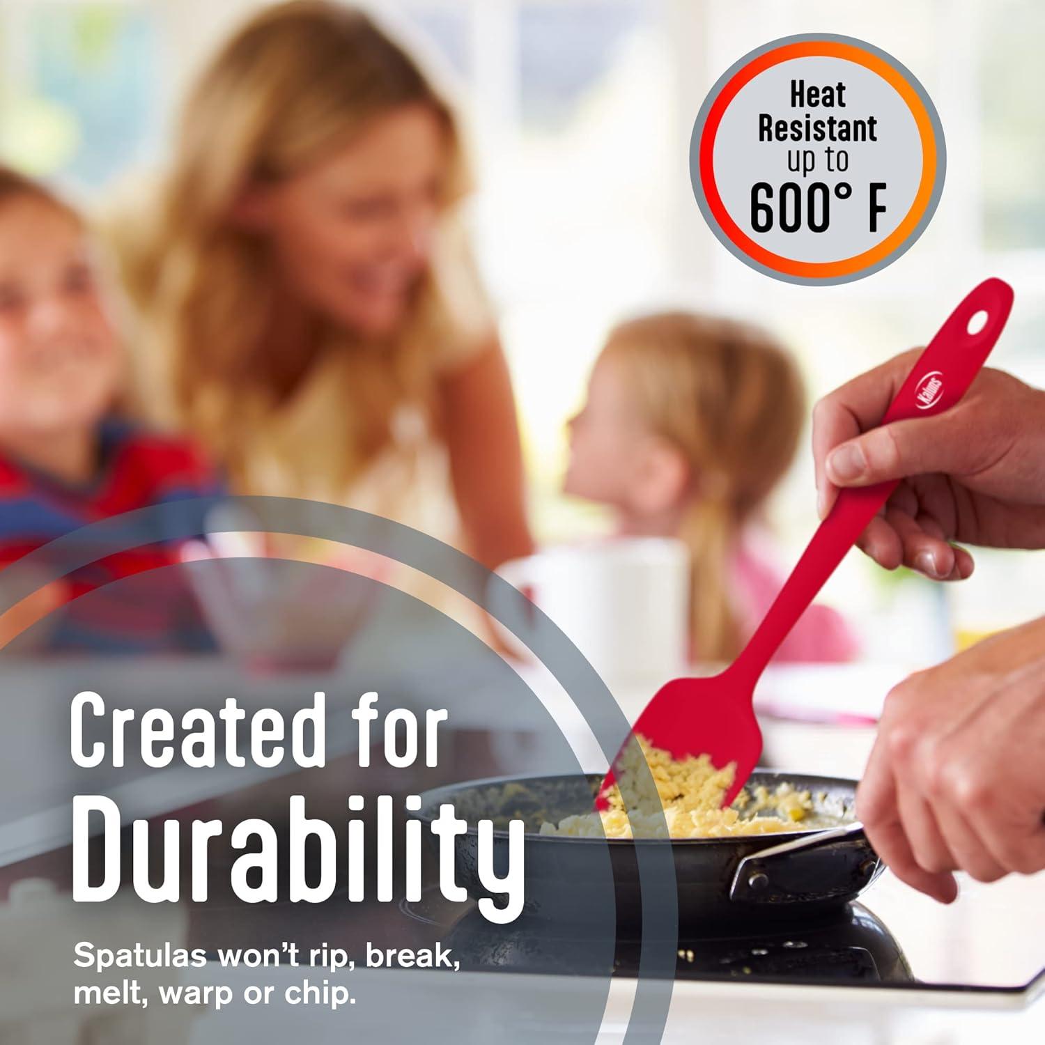 Juego de Espátulas de Silicona Kaluns 5 Piezas Resistente al Calor