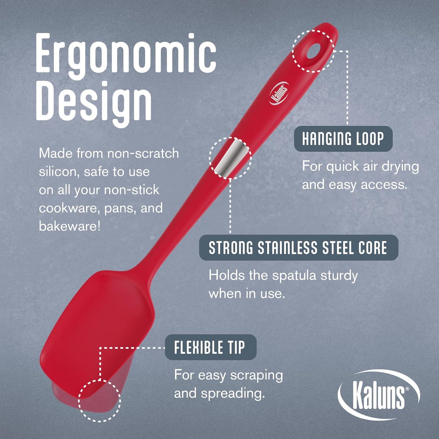 Juego de Espátulas de Silicona Kaluns 5 Piezas Resistente al Calor