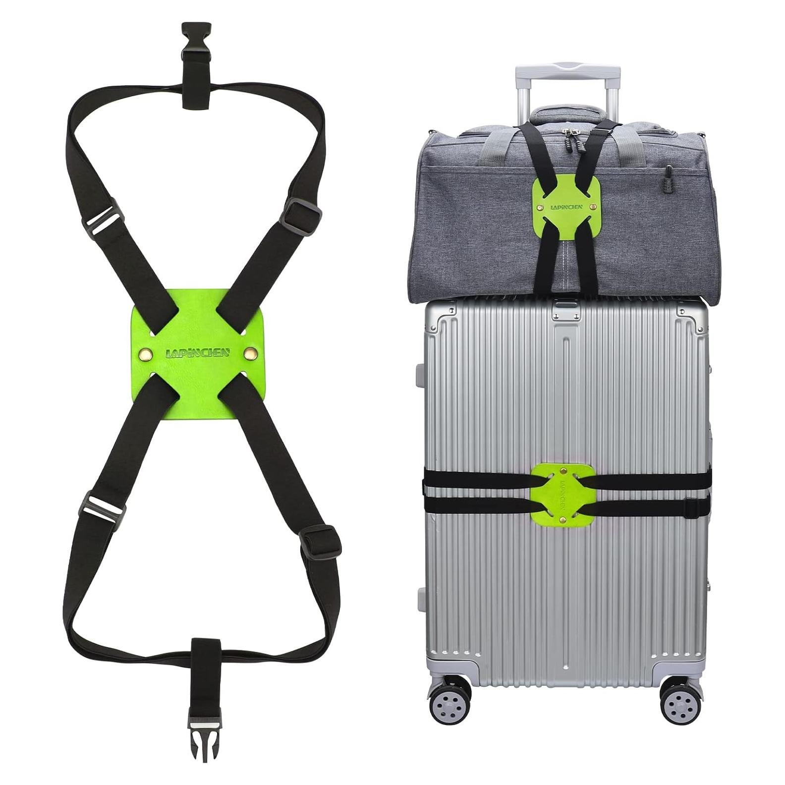 Correa Bungee Ajustable Lapinchen para Equipaje Verde