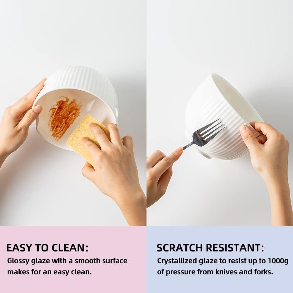 Cuenco de Ramen Cerámica KAMAIDI 800 ML Verde Apto Microondas