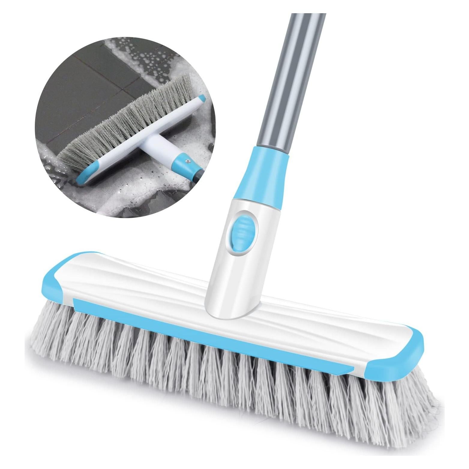 Cepillo de Fregar con Mango Largo ILAVCOOL Azul 2 en 1