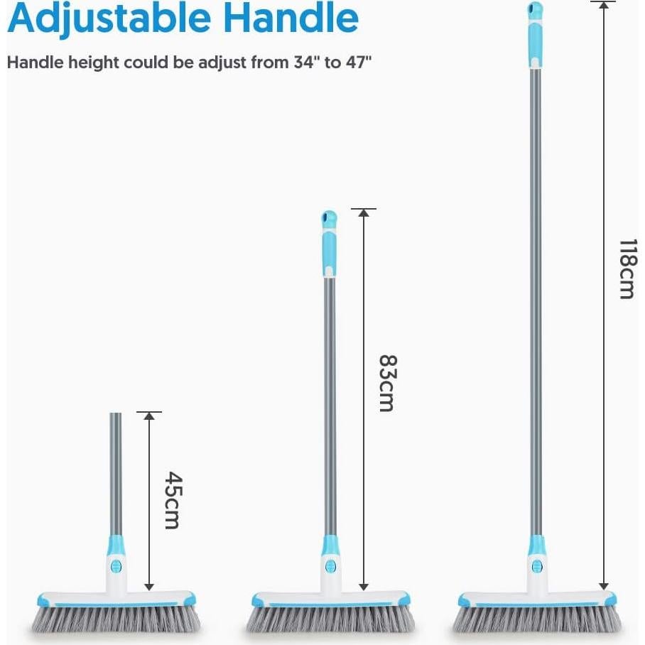 Cepillo de Fregar con Mango Largo ILAVCOOL Azul 2 en 1