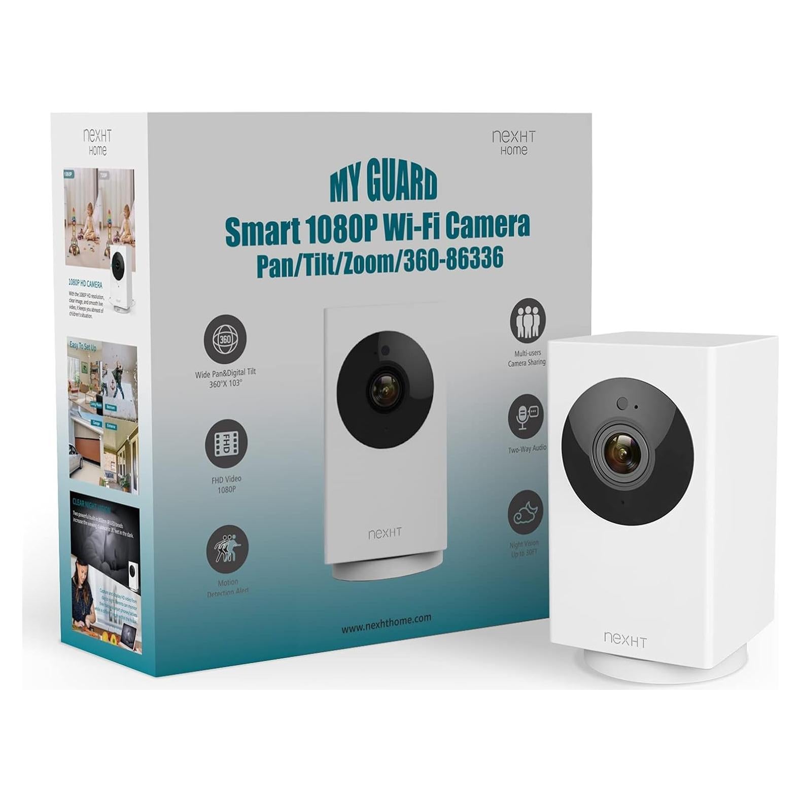 Cámara Inteligente NexHT 1080P Wi-Fi con Visión Nocturna