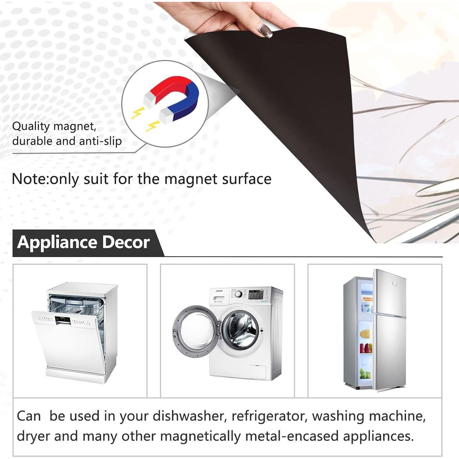 Cubierta Magnética para Lavavajillas Bolaz 58x66 cm Floral