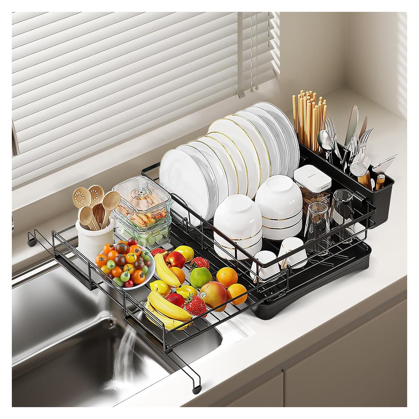 Escurridor de Platos Extensible Oroonoko de Acero Inoxidable