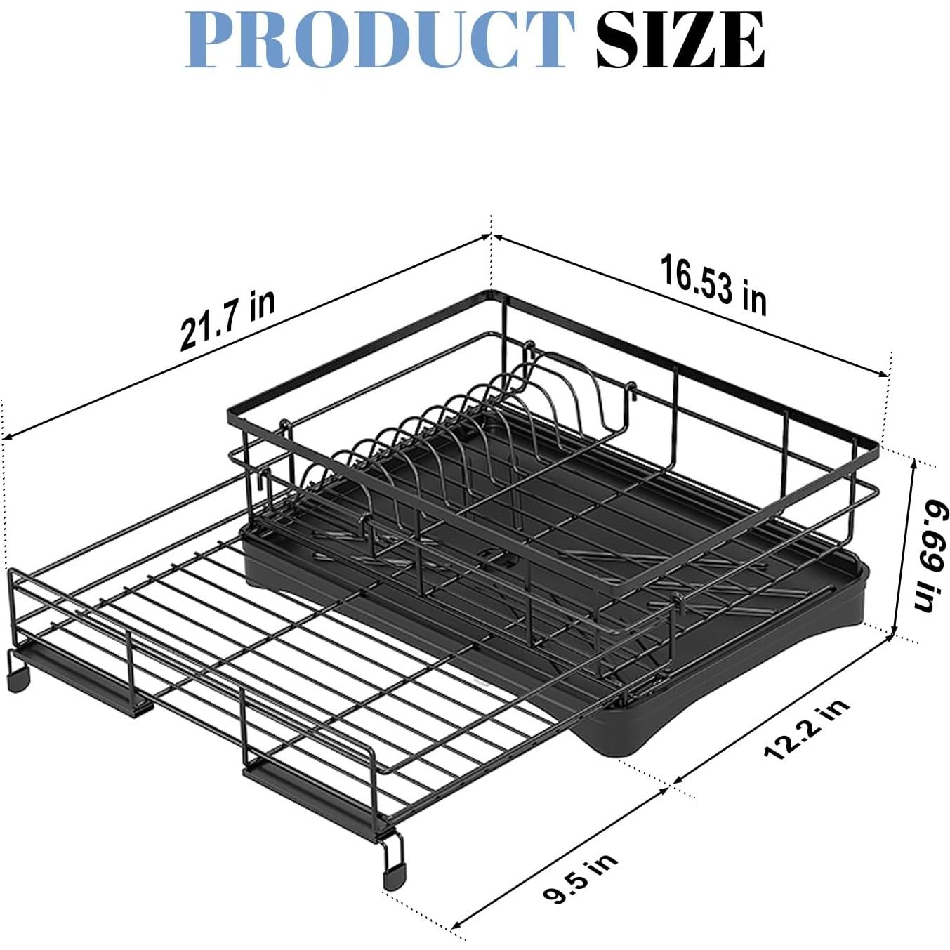 Escurridor de Platos Extensible Oroonoko de Acero Inoxidable