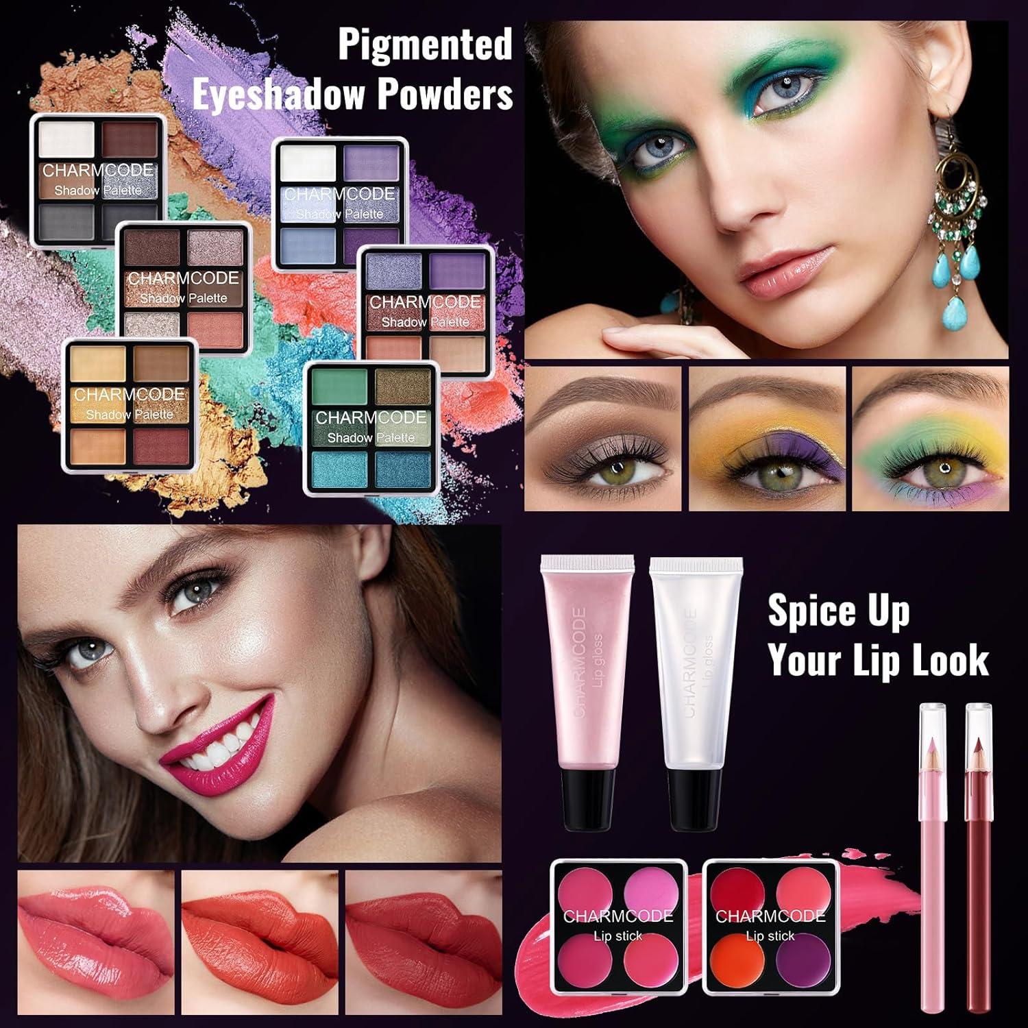 Kit de Maquillaje CHARMCODE Púrpura para Chicas y Mujeres