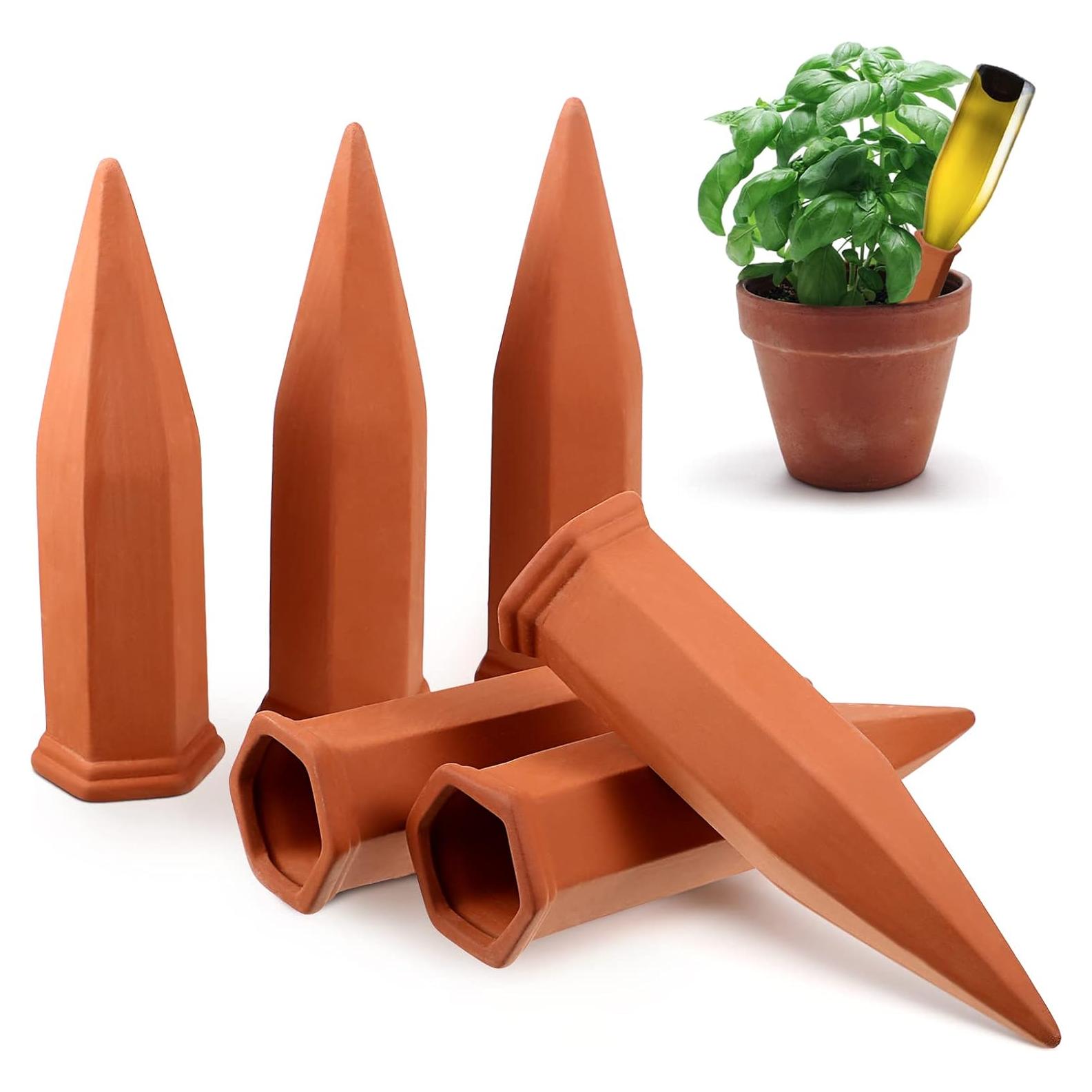 Estacas de Riego Jovitec 6 Piezas Terracota Auto Riego