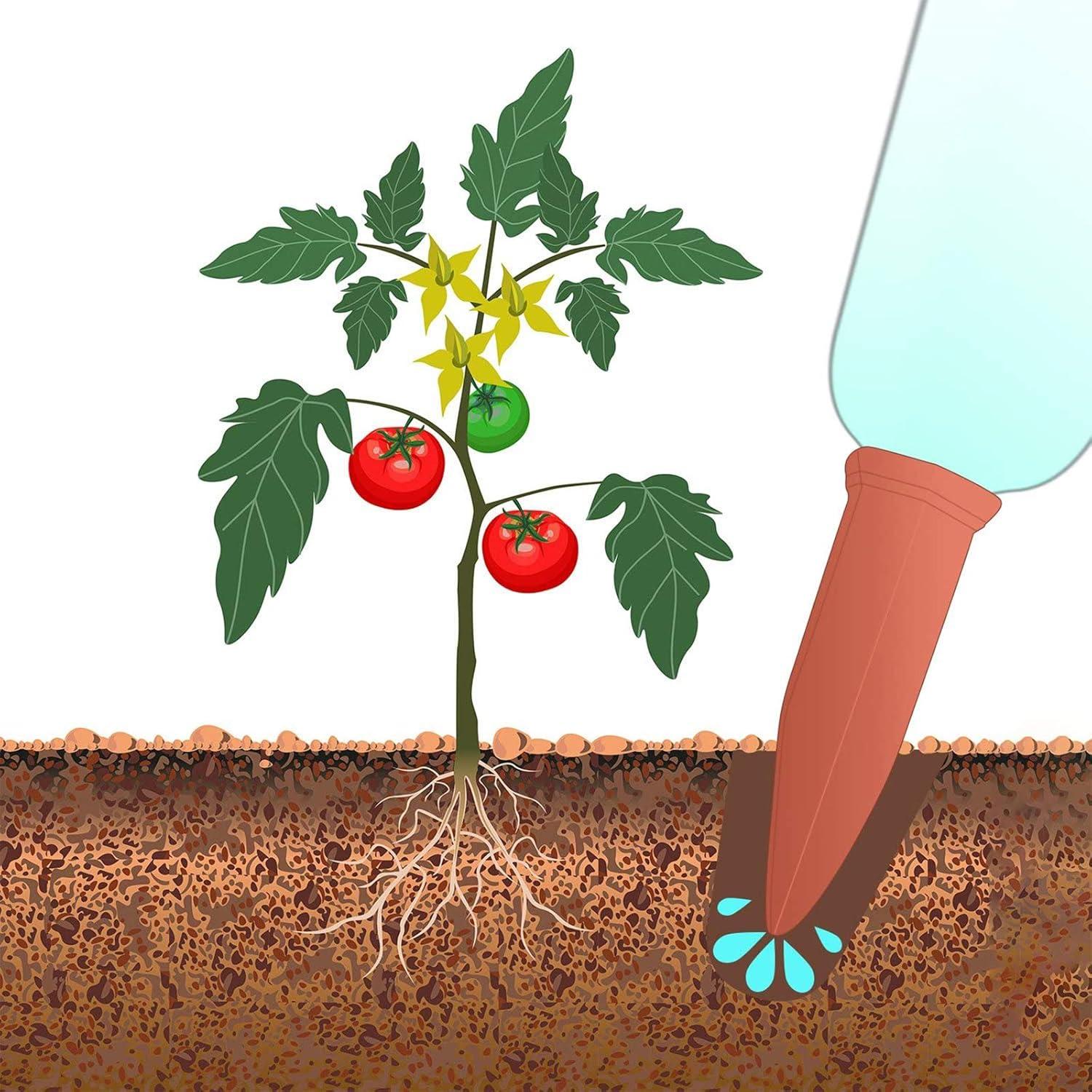 Estacas de Riego Jovitec 6 Piezas Terracota Auto Riego