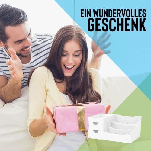 Organizador de Maquillaje Grande Uncluttered Designs Blanco