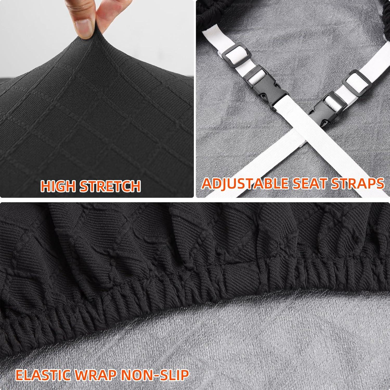 Fundas de Cojines de Sofá YISUN 2 Piezas Impermeables 61cm