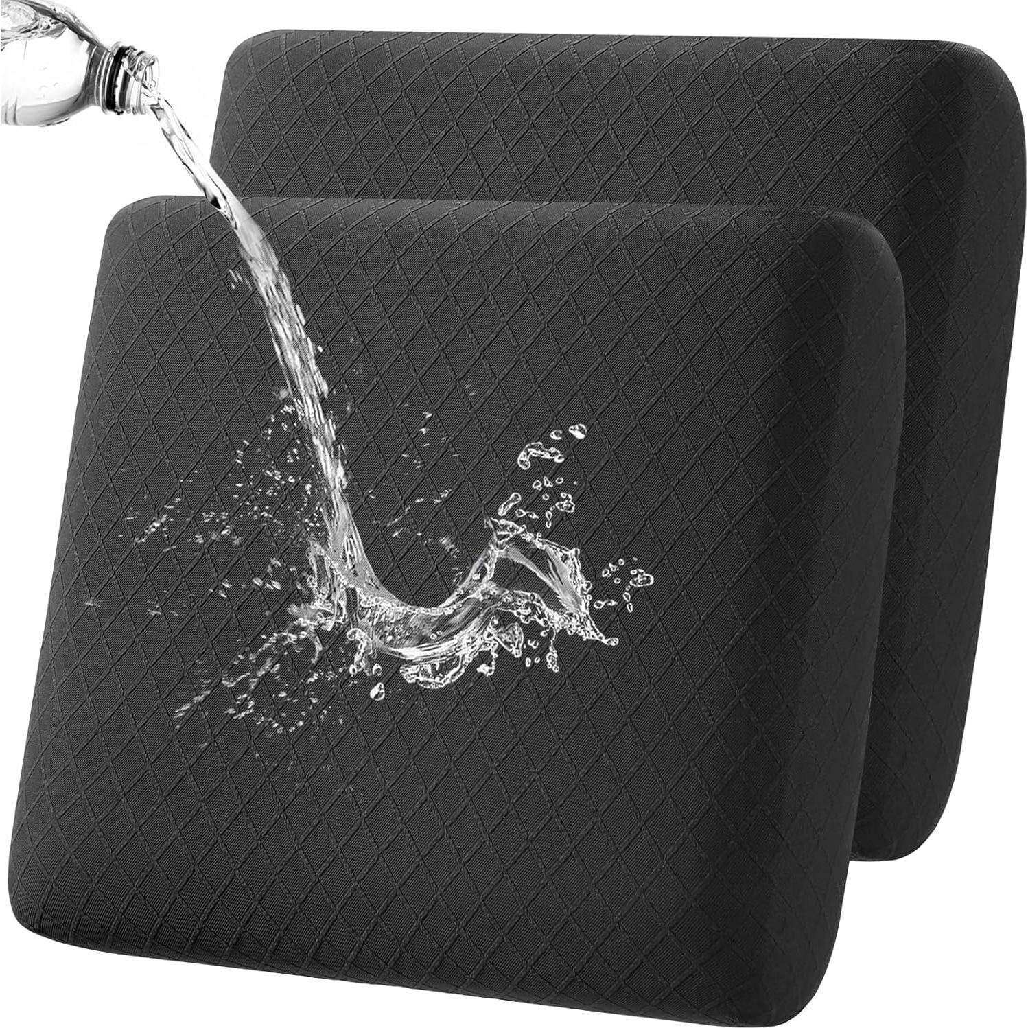 Fundas de Cojines de Sofá YISUN 2 Piezas Impermeables 61cm