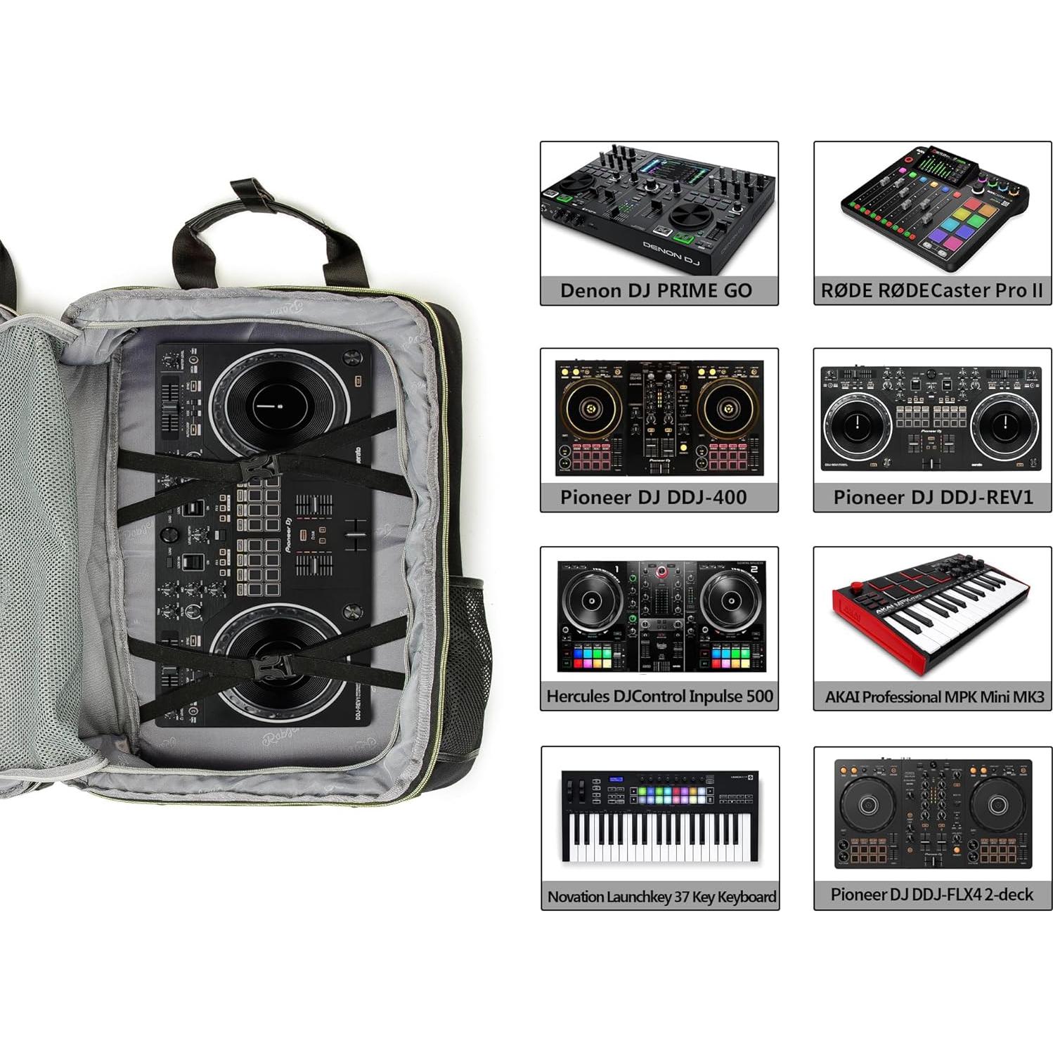Mochila DJ Rabjen para Mezclador y Controladores 53 cm