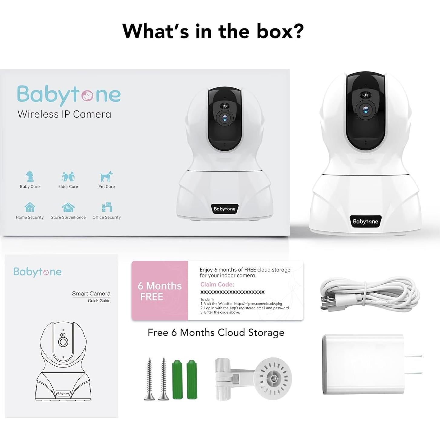 Cámara Interior Babytone 4MP WiFi con Audio Bidireccional