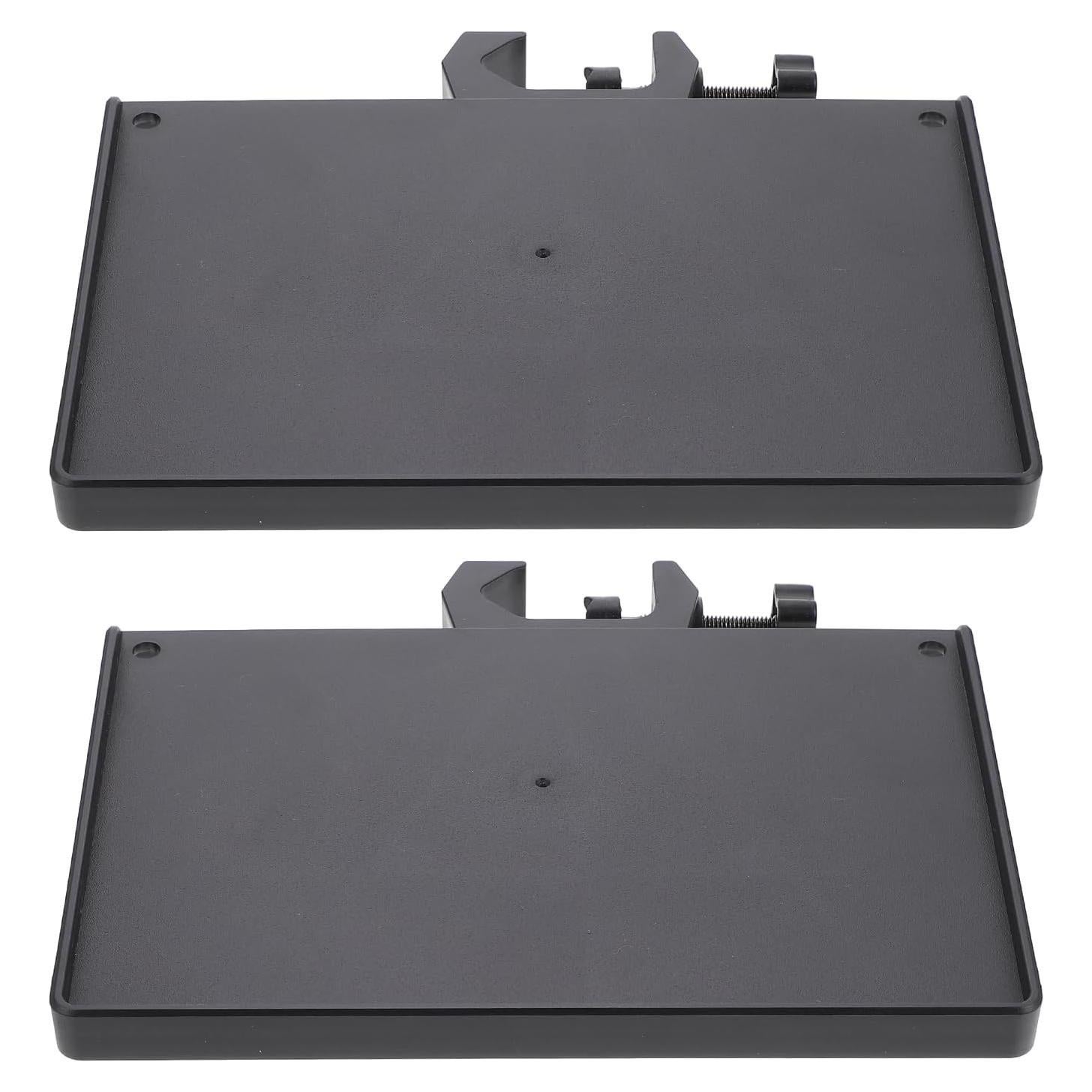 Bandeja Soporte Micrófono Ajustable Negro 20x14 cm