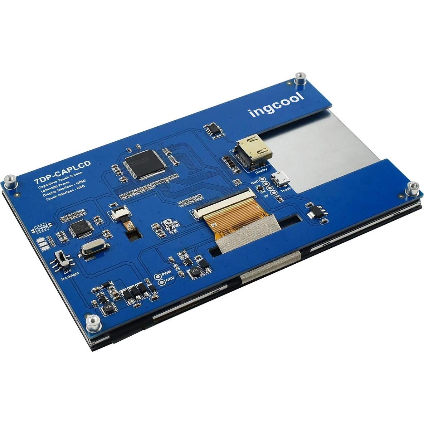 Pantalla LCD Táctil Capacitiva 7" Ingcool 1024x600 HDMI